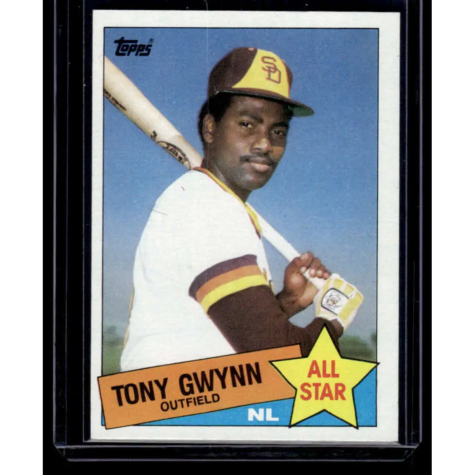 1985 Topps #717 Tony Gwynn VG San Diego Padres Baseball Card Image 1