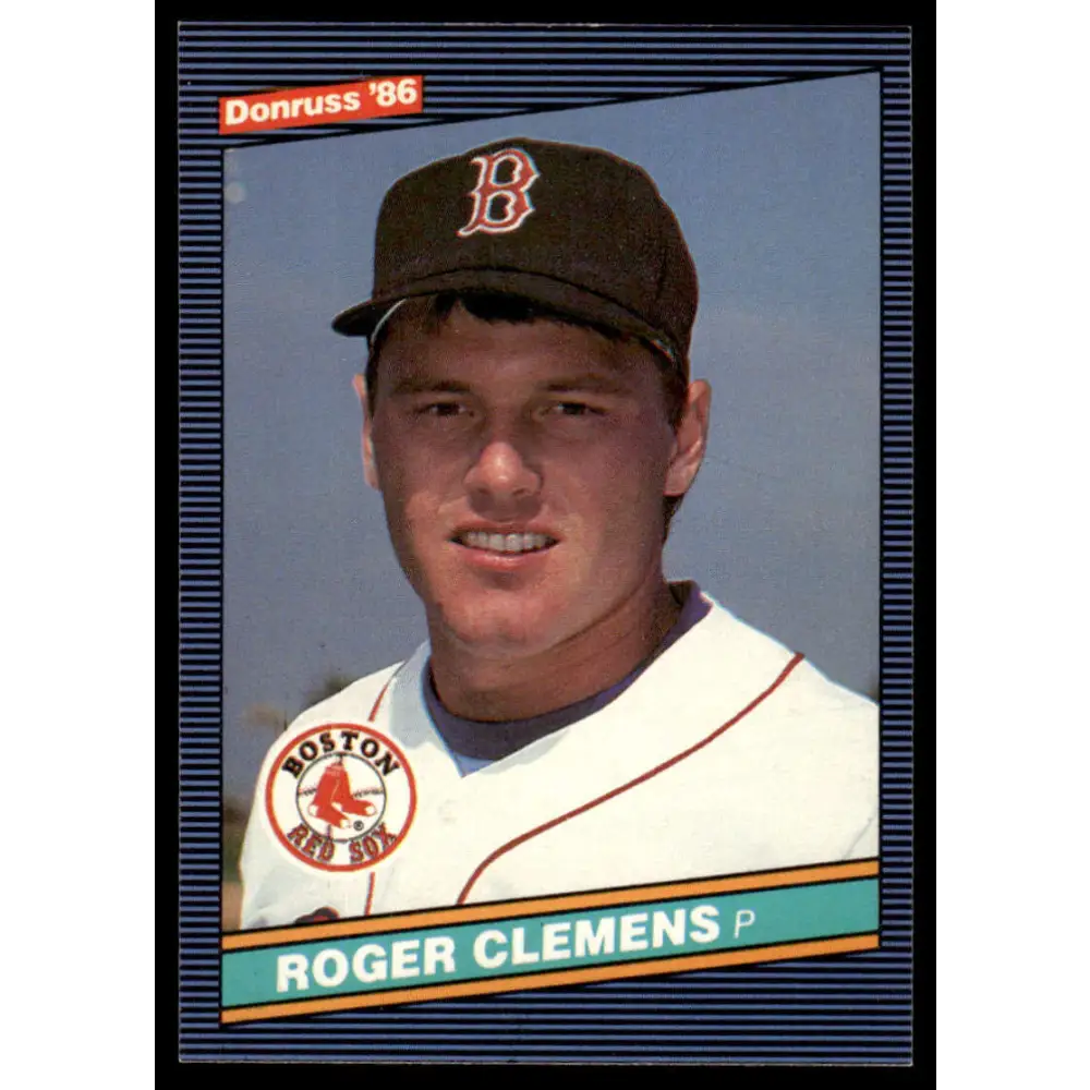 1986 Donruss #172 Roger Clemens EX/NM Boston Red Sox Baseball Card Image 1