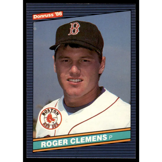 1986 Donruss #172 Roger Clemens EX/NM Boston Red Sox Baseball Card Image 1