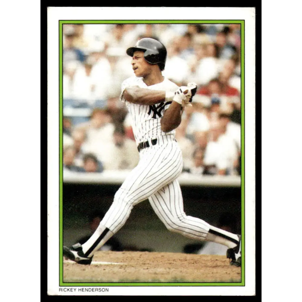 1986 Topps #5 Rickey Henderson VG/EX New York Yankees Baseball Card Image 1