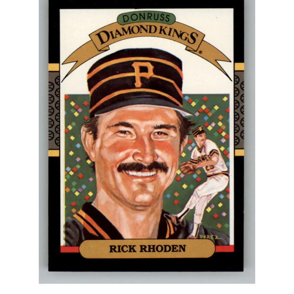 1987 Donruss #10 Rick Rhoden EX Excellent Pittsburgh Pirates Baseball Card  Image 1