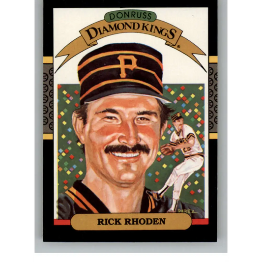 1987 Donruss #10 Rick Rhoden EX Excellent Pittsburgh Pirates Baseball Card  Image 1