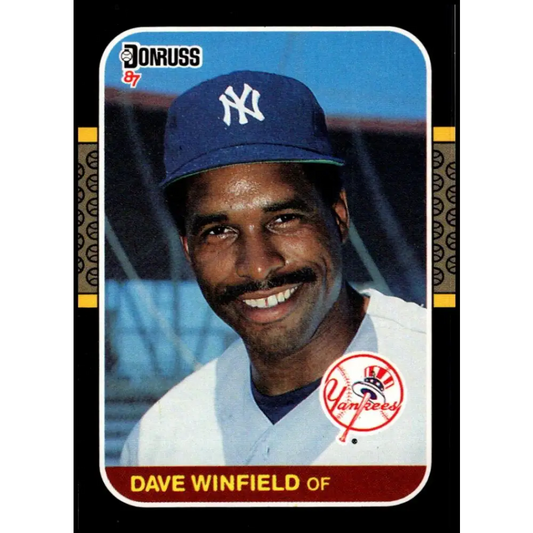1987 Donruss #105 Dave Winfield EX Excellent New York Yankees Baseball Card  Image 1