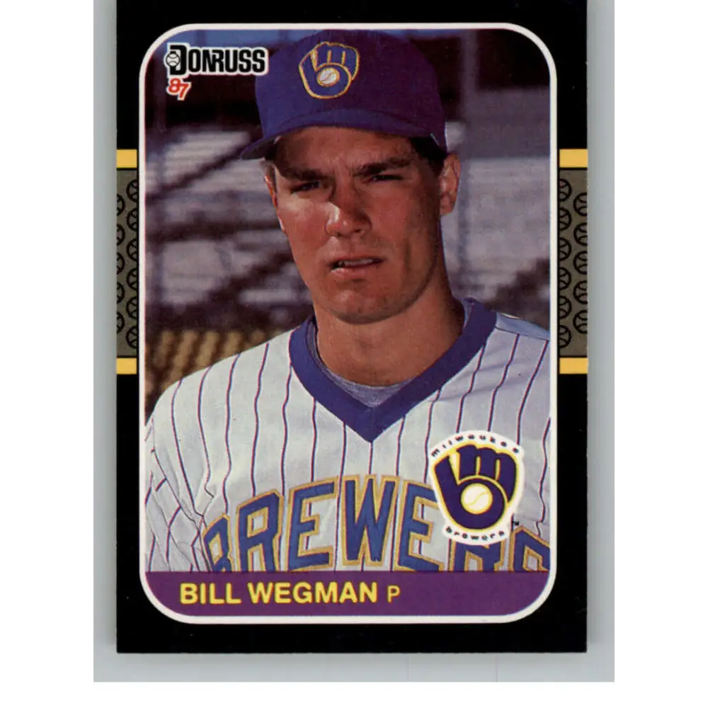 1987 Donruss #109 Bill Wegman EX Excellent Milwaukee Brewers Baseball Card  Image 1
