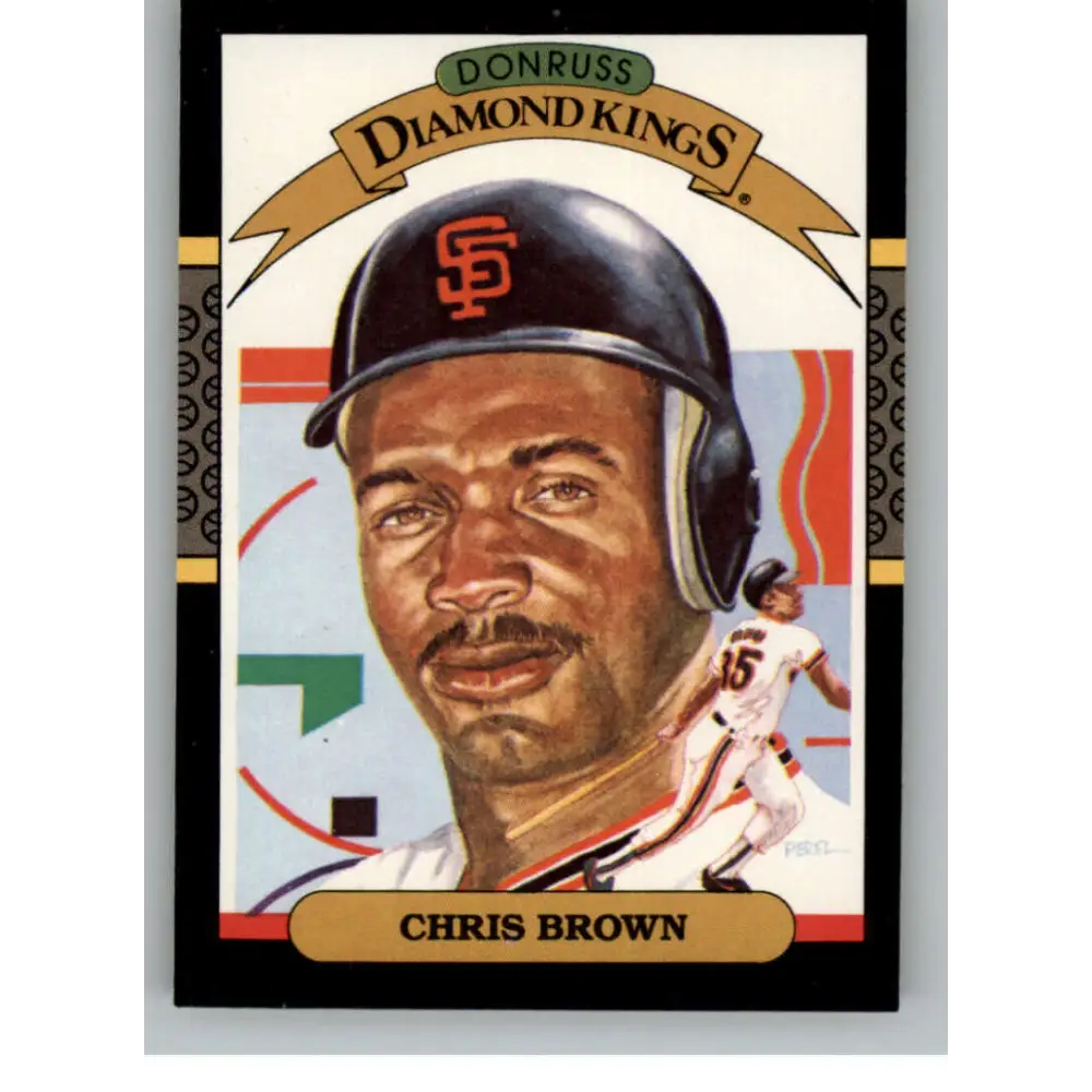 1987 Donruss #11 Chris Brown EX Excellent San Francisco Giants Baseball Card  Image 1