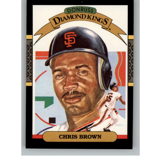 1987 Donruss #11 Chris Brown EX Excellent San Francisco Giants Baseball Card  Image 1