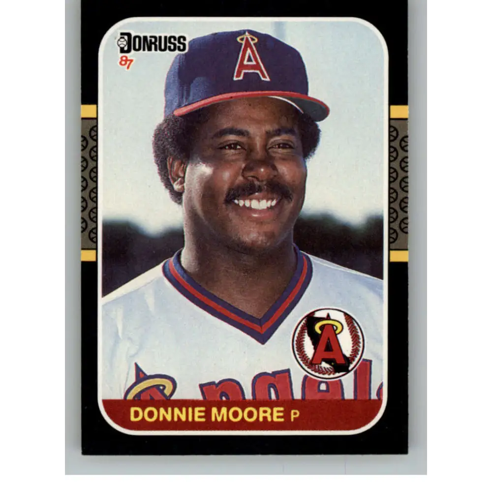 1987 Donruss #110 Donnie Moore EX Excellent California Angels Baseball Card  Image 1