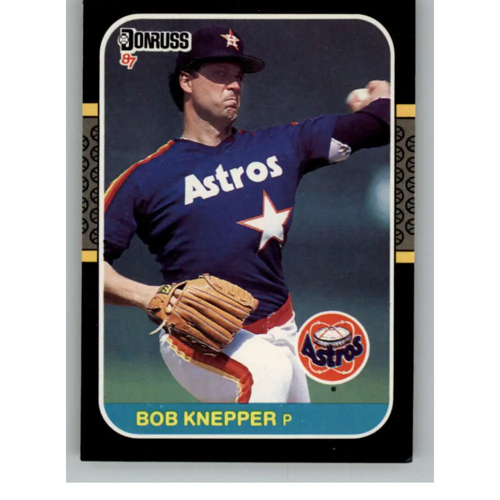 1987 Donruss #112 Bob Knepper EX Excellent Houston Astros Baseball Card  Image 1