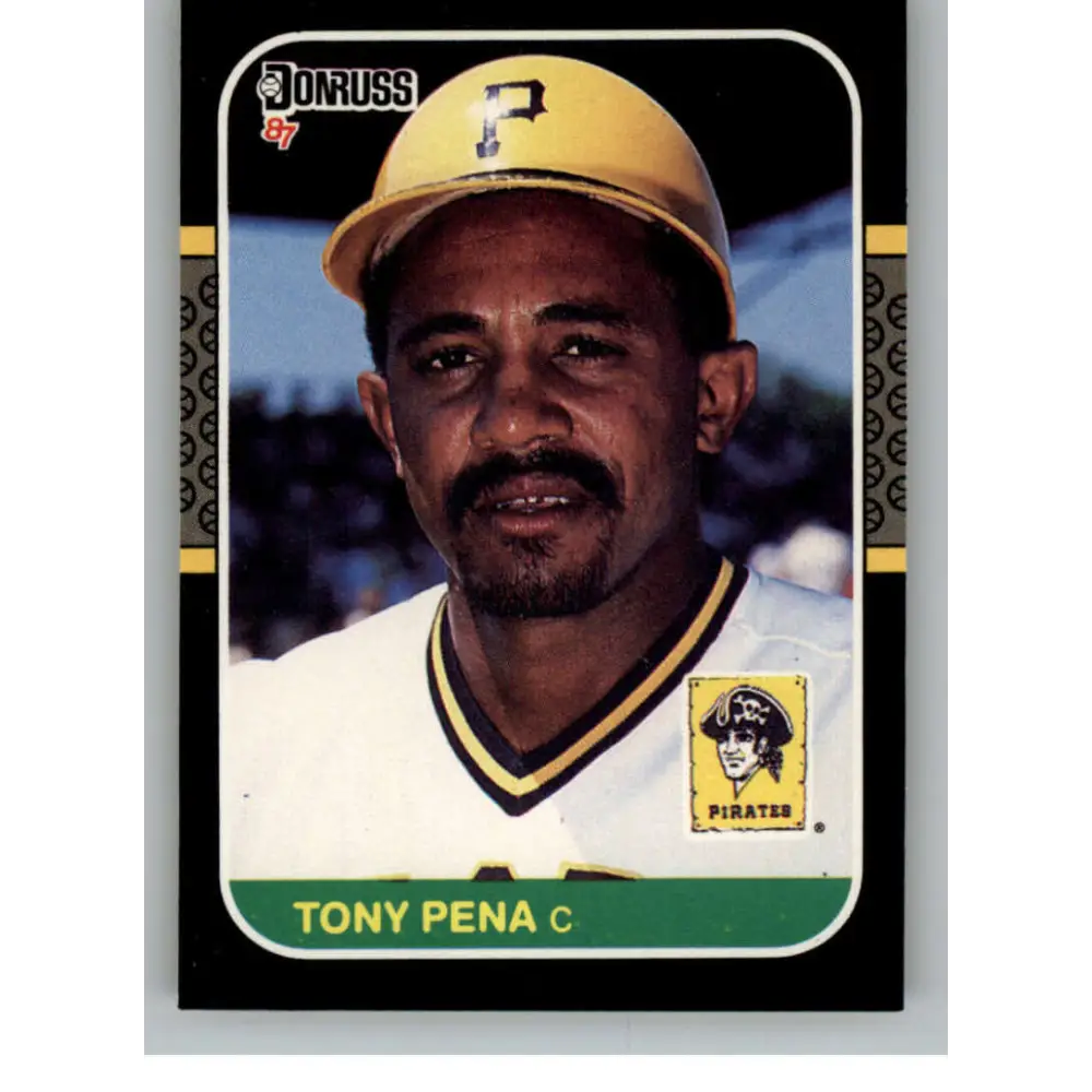 1987 Donruss #115 Tony Pena EX Excellent Pittsburgh Pirates Baseball Card  Image 1