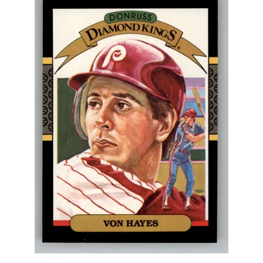 1987 Donruss #12 Von Hayes EX Excellent Philadelphia Phillies Baseball Card  Image 1