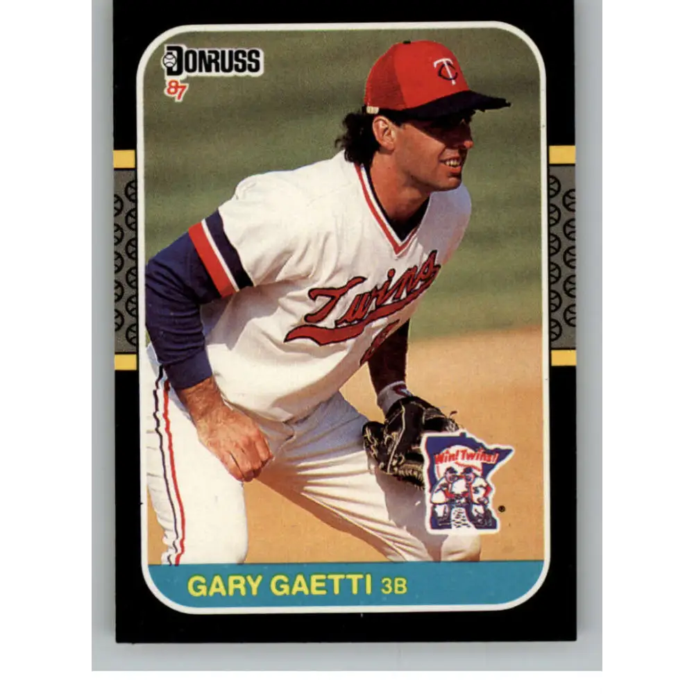 1987 Donruss #122 Gary Gaetti EX Excellent Minnesota Twins Baseball Card  Image 1