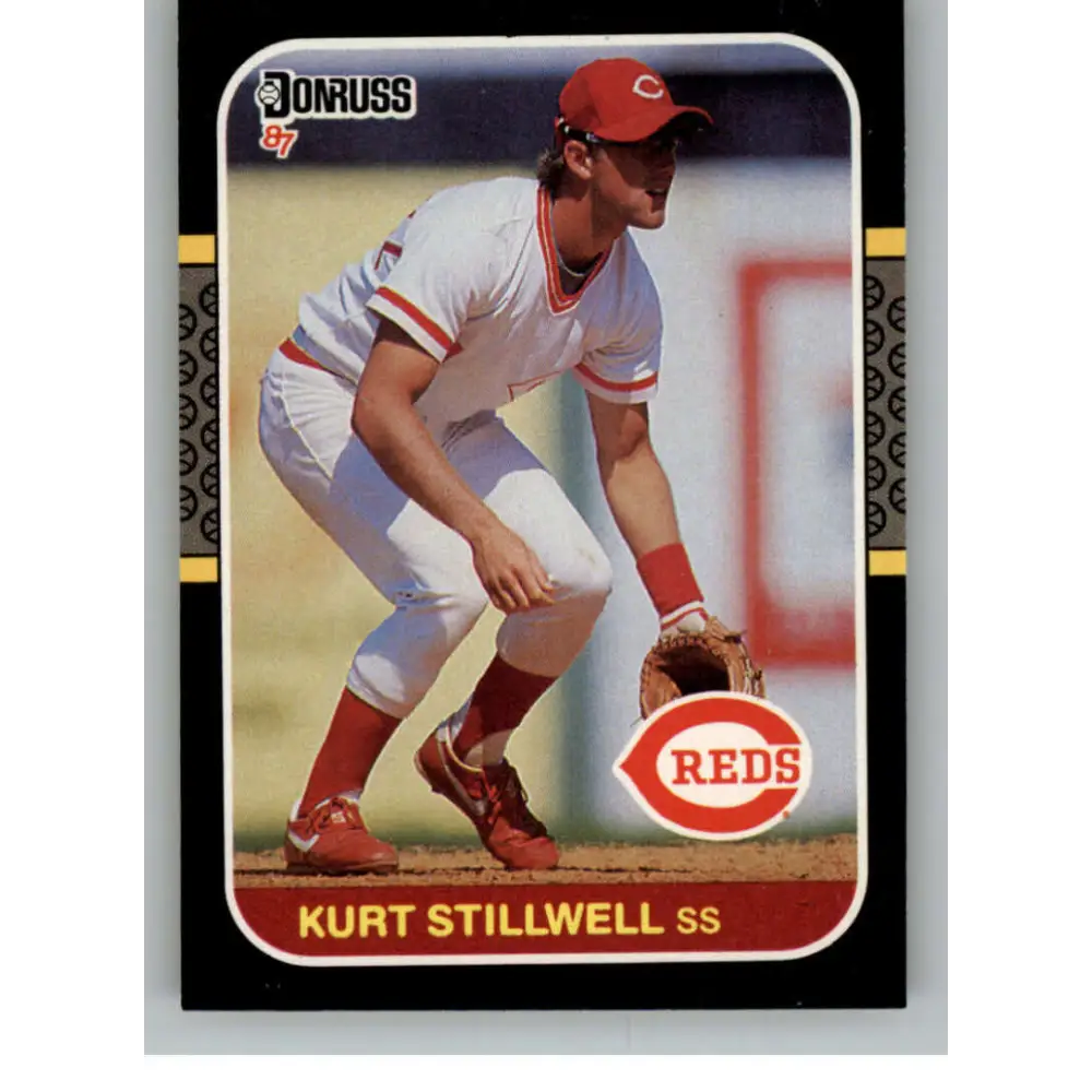 1987 Donruss #123 Kurt Stillwell EX Excellent RC Rookie Cincinnati Reds Baseball Card  Image 1