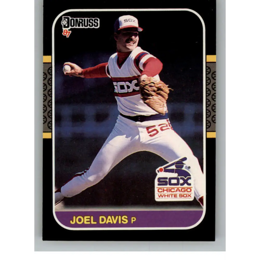 1987 Donruss #124 Joel Davis EX Excellent Chicago White Sox Baseball Card  Image 1