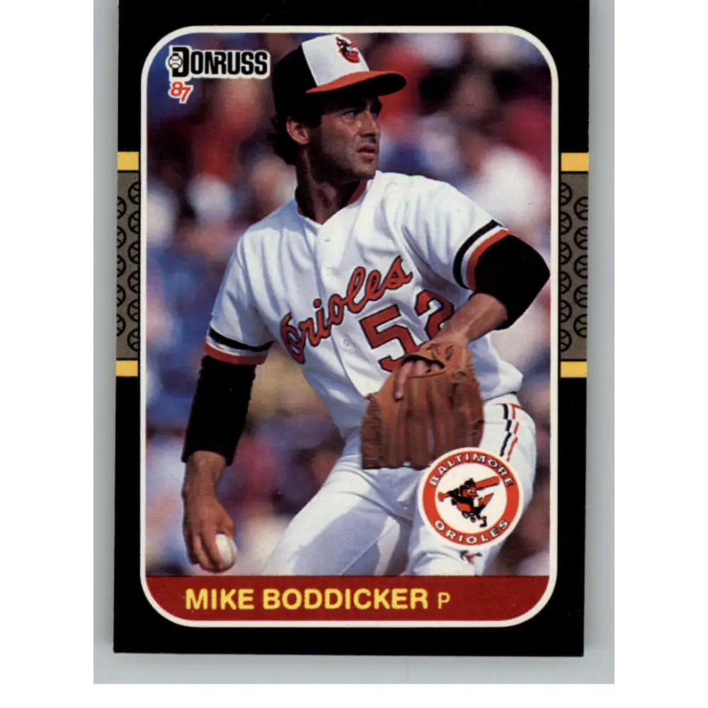 1987 Donruss #125 Mike Boddicker EX Excellent Baltimore Orioles Baseball Card  Image 1