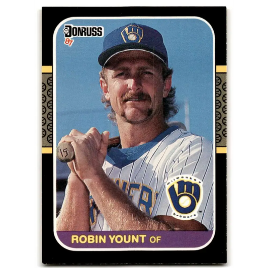1987 Donruss #126 Robin Yount EX Excellent Milwaukee Brewers Baseball Card  Image 1