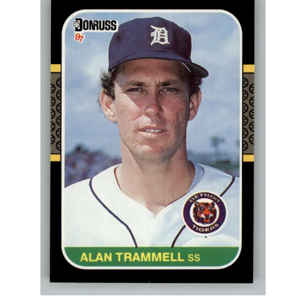 1987 Donruss #127 Alan Trammell EX Excellent Detroit Tigers Baseball Card  Image 1