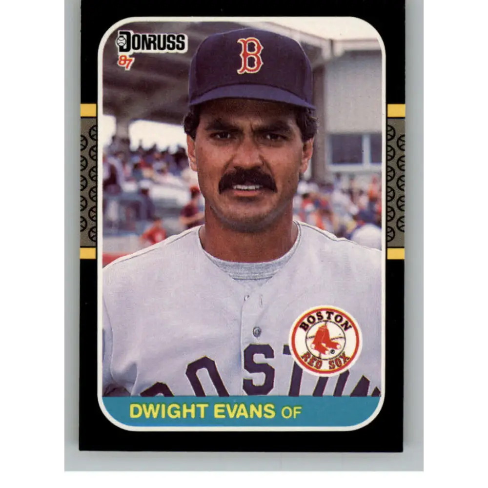 1987 Donruss #129 Dwight Evans EX Excellent Boston Red Sox Baseball Card  Image 1