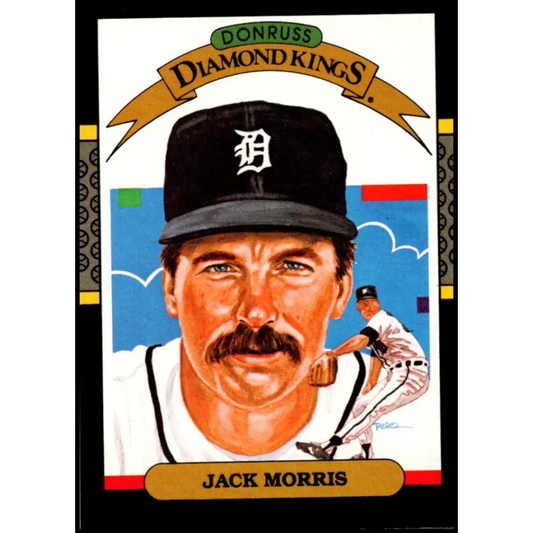 1987 Donruss #13 Jack Morris EX Excellent Detroit Tigers Baseball Card  Image 1