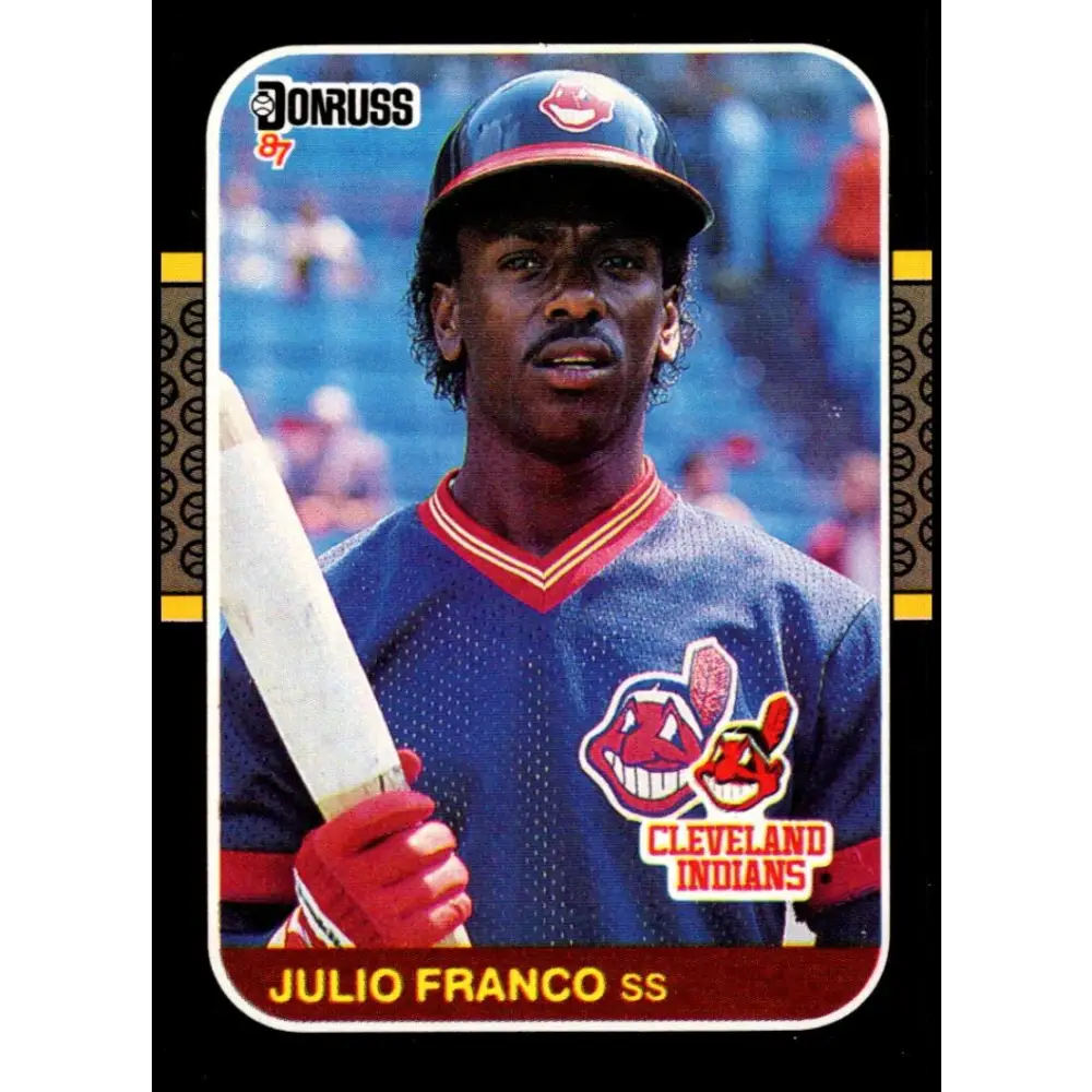 1987 Donruss #131 Julio Franco EX Excellent Cleveland Indians Baseball Card  Image 1