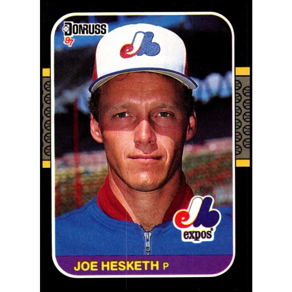 1987 Donruss #134 Joe Hesketh EX Excellent Montreal Expos Baseball Card  Image 1