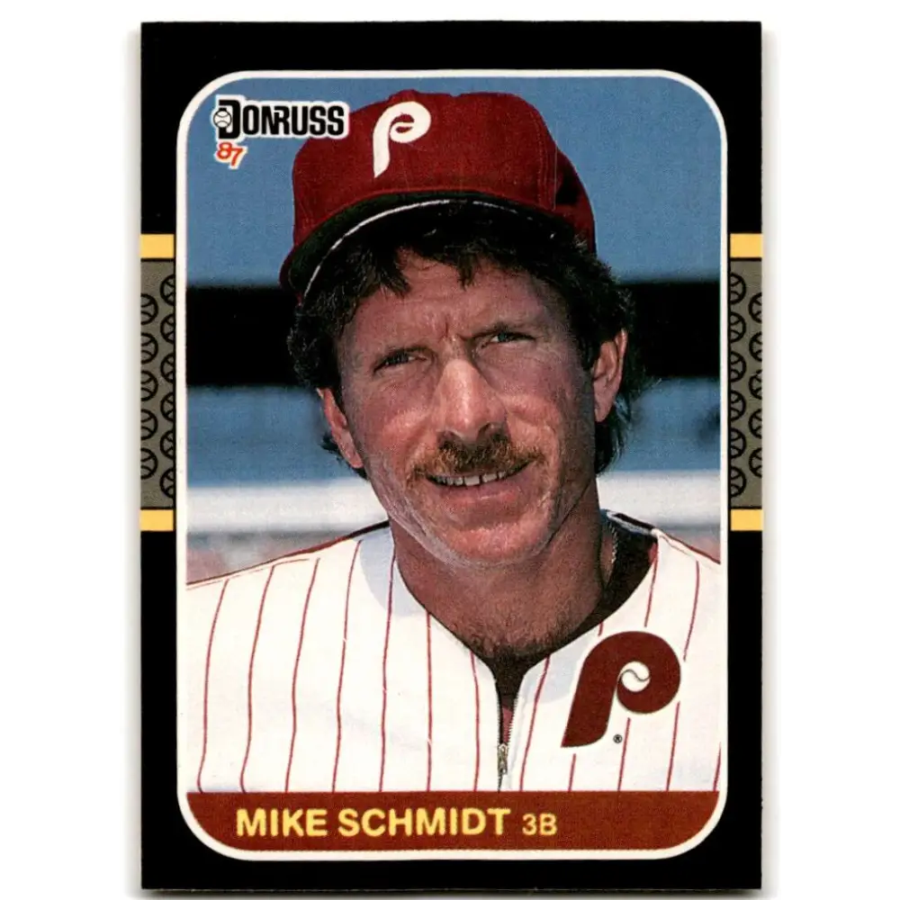 1987 Donruss #139 Mike Schmidt EX Excellent Philadelphia Phillies Baseball Card  Image 1
