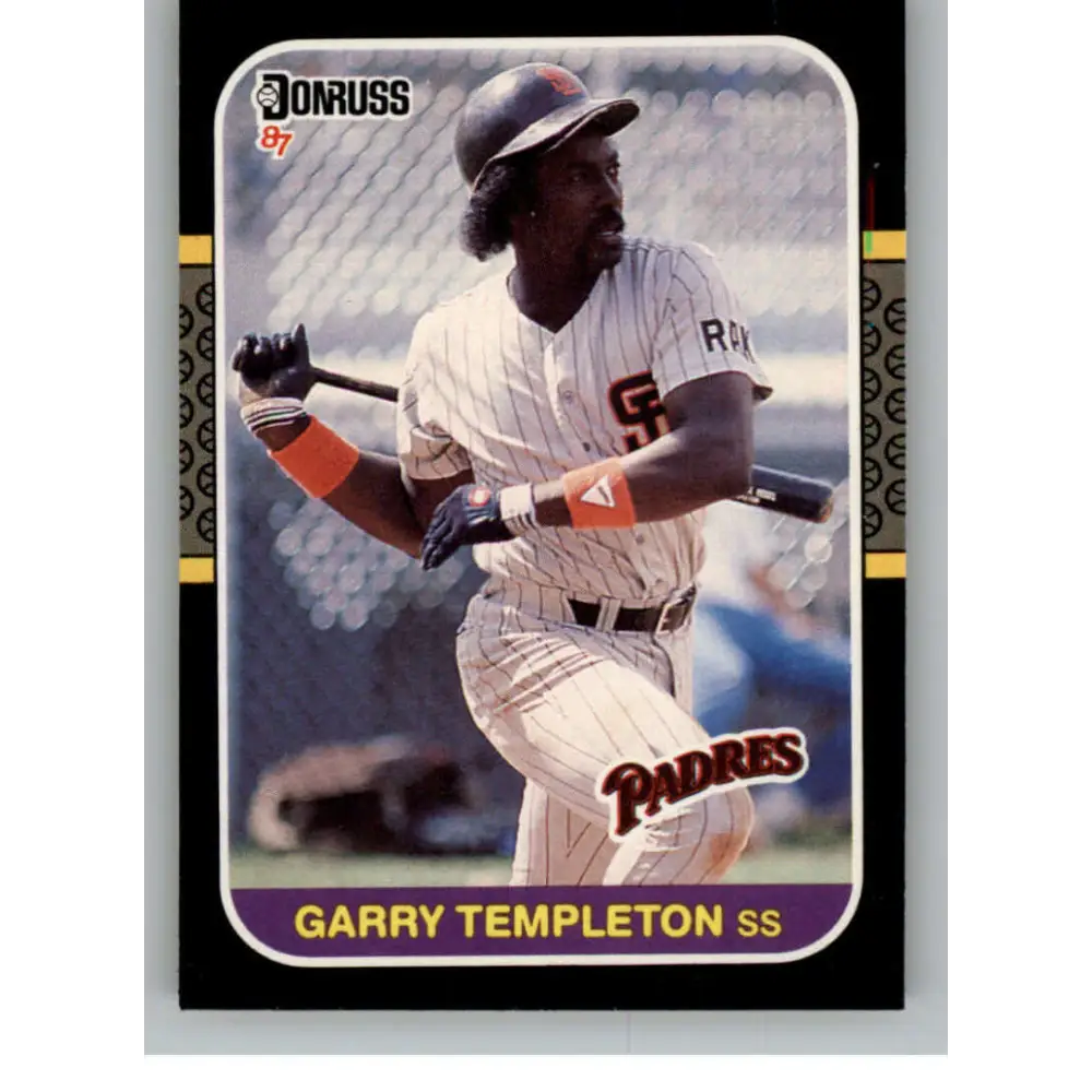 1987 Donruss #141 Garry Templeton EX Excellent San Diego Padres Baseball Card  Image 1