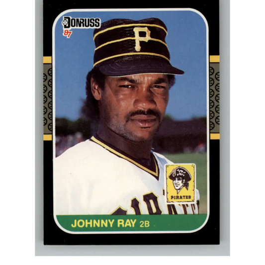 1987 Donruss #144 Johnny Ray EX Excellent Pittsburgh Pirates Baseball Card  Image 1