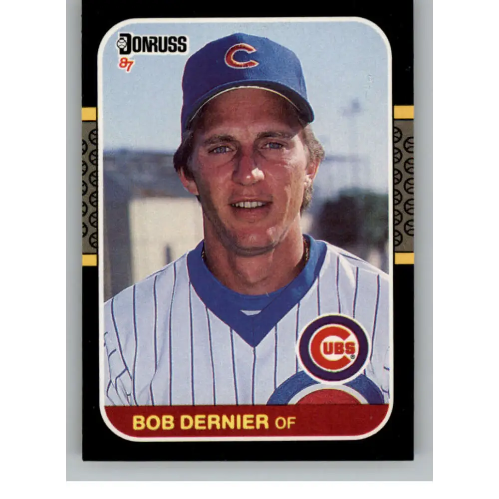 1987 Donruss #146 Bob Dernier EX Excellent Chicago Cubs Baseball Card  Image 1