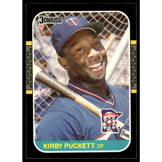 1987 Donruss #149 Kirby Puckett EX/NM Minnesota Twins Baseball Card Image 1