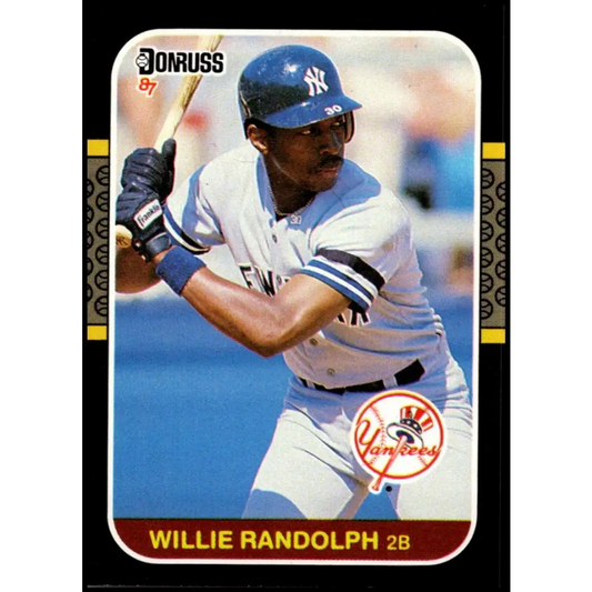 1987 Donruss #154 Willie Randolph EX Excellent New York Yankees Baseball Card  Image 1