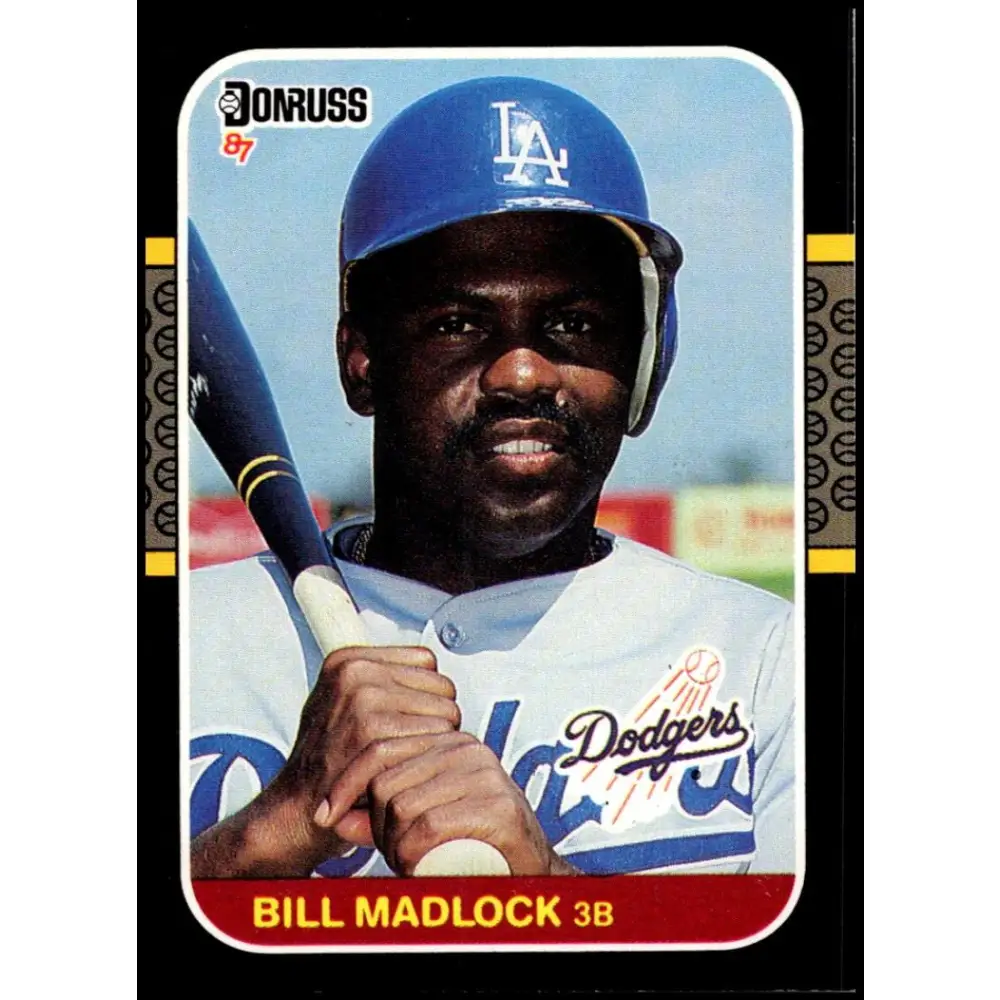 1987 Donruss #155 Bill Madlock EX Excellent Los Angeles Dodgers Baseball Card  Image 1