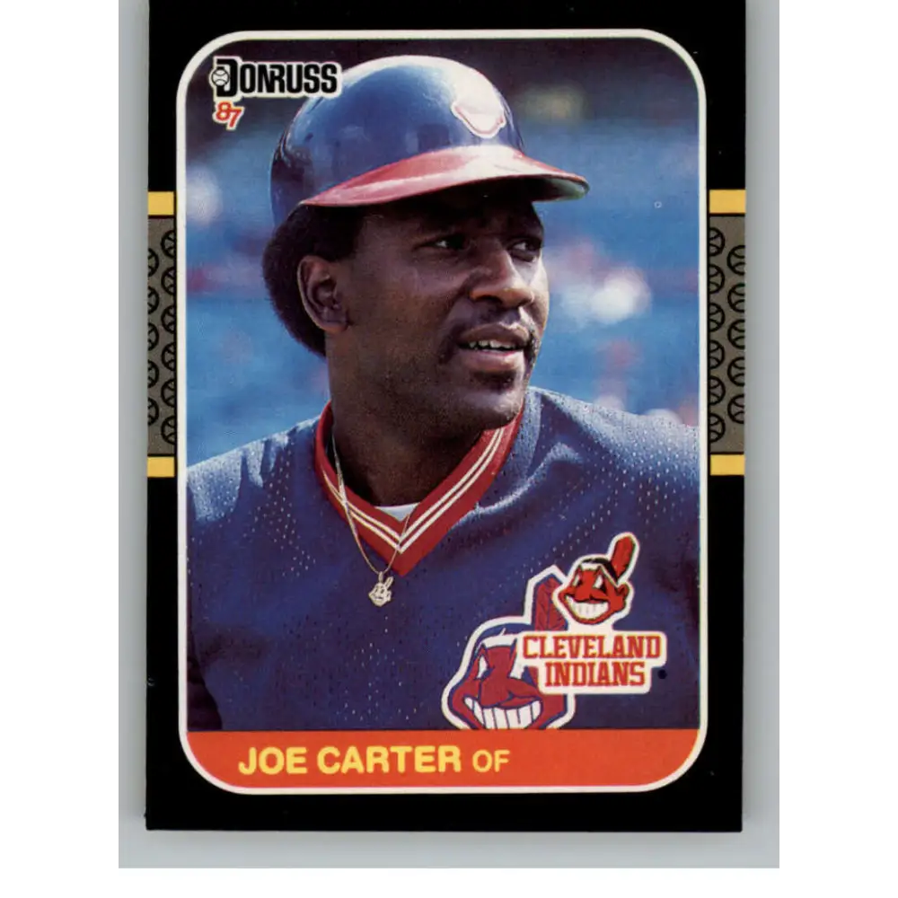 1987 Donruss #156 Joe Carter EX Excellent Cleveland Indians Baseball Card  Image 1