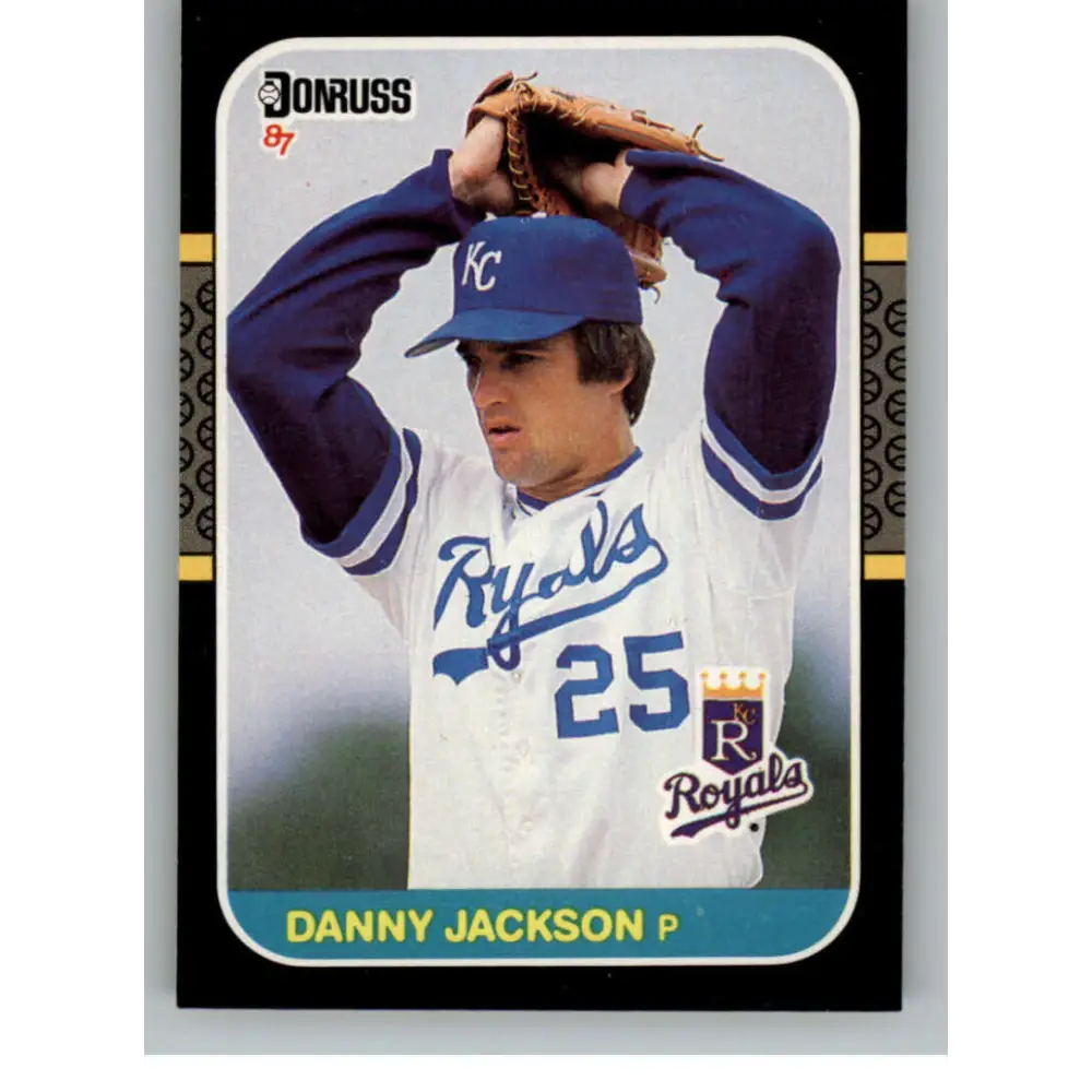 1987 Donruss #157 Danny Jackson EX Excellent Kansas City Royals Baseball Card  Image 1