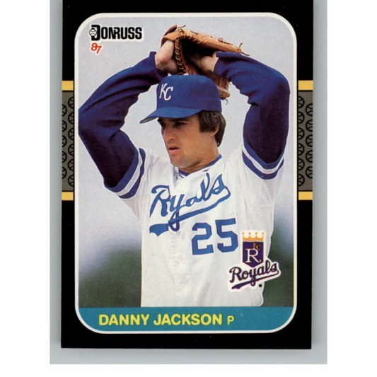 1987 Donruss #157 Danny Jackson EX Excellent Kansas City Royals Baseball Card  Image 1