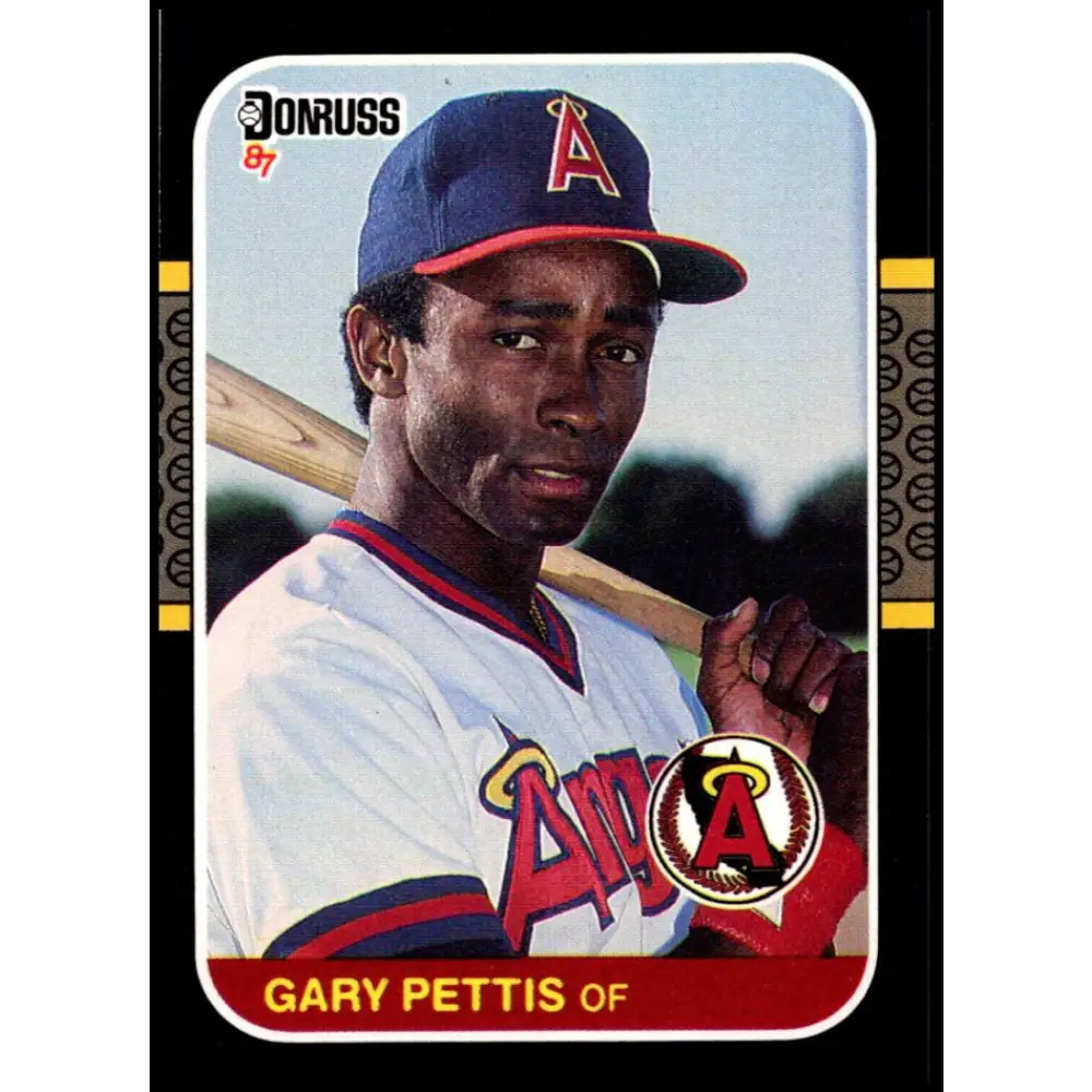 1987 Donruss #160 Gary Pettis EX Excellent California Angels Baseball Card  Image 1
