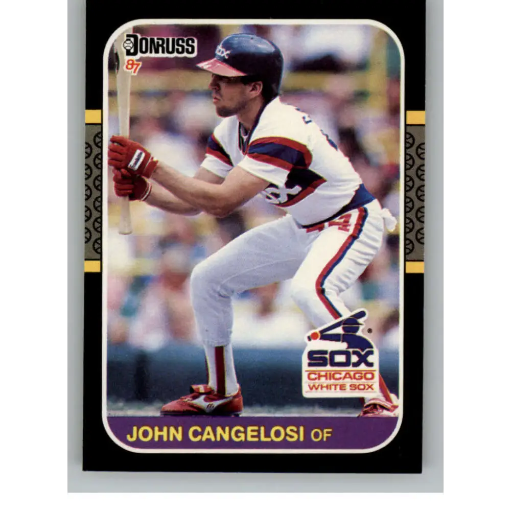 1987 Donruss #162 John Cangelosi EX Excellent RC Rookie Chicago White Sox Baseball Card  Image 1