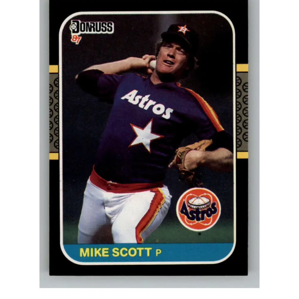 1987 Donruss #163 Mike Scott EX Excellent Houston Astros Baseball Card  Image 1