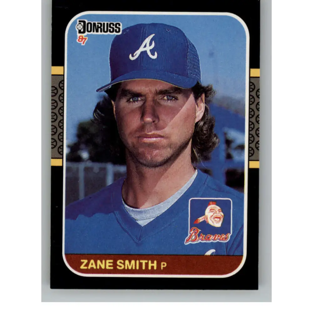 1987 Donruss #167 Zane Smith EX Excellent Atlanta Braves Baseball Card  Image 1