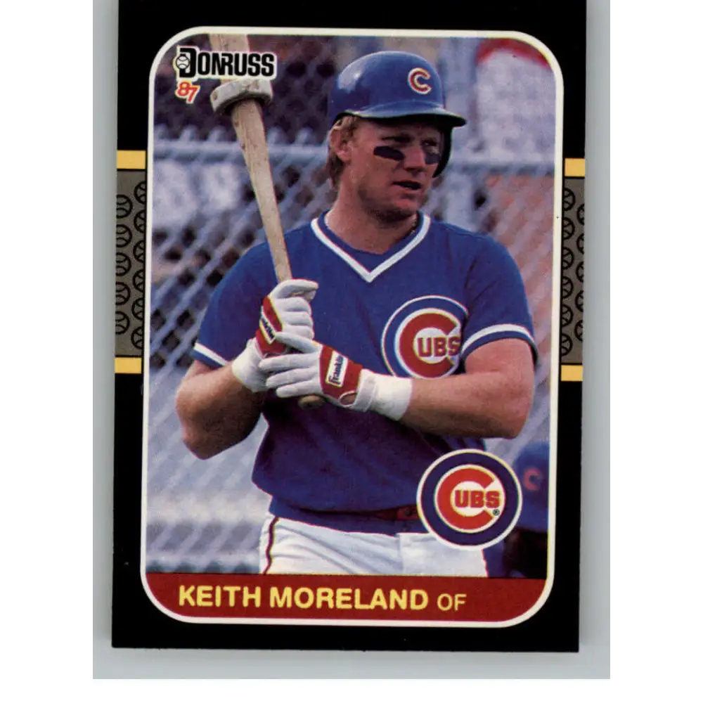 1987 Donruss #169 Keith Moreland EX Excellent Chicago Cubs Baseball Card  Image 1
