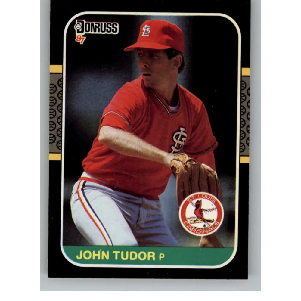 1987 Donruss #170 John Tudor EX Excellent St. Louis Cardinals Baseball Card  Image 1