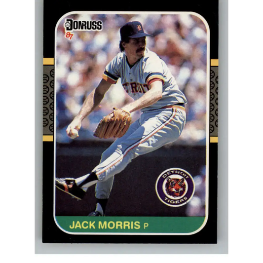 1987 Donruss #173 Jack Morris EX Excellent Detroit Tigers Baseball Card  Image 1