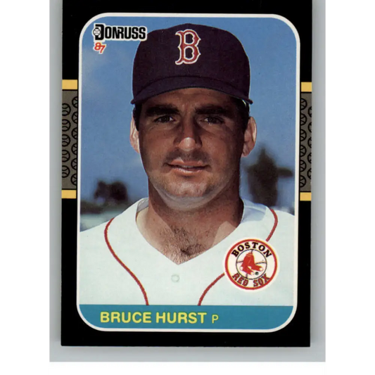 1987 Donruss #174 Bruce Hurst EX Excellent Boston Red Sox Baseball Card  Image 1