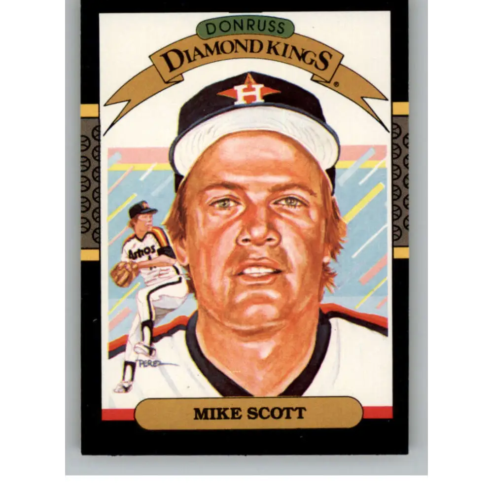 1987 Donruss #18 Mike Scott EX Excellent Houston Astros Baseball Card  Image 1