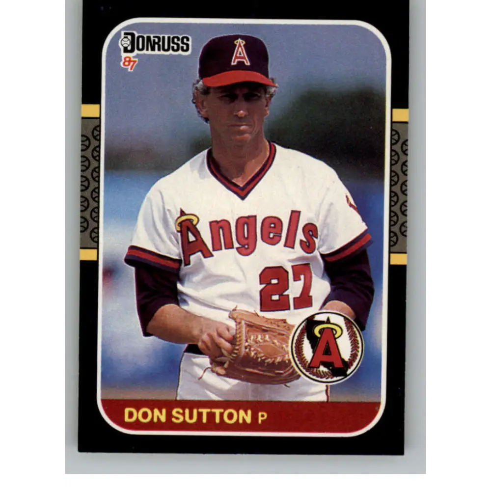 1987 Donruss #181 Don Sutton EX Excellent California Angels Baseball Card  Image 1