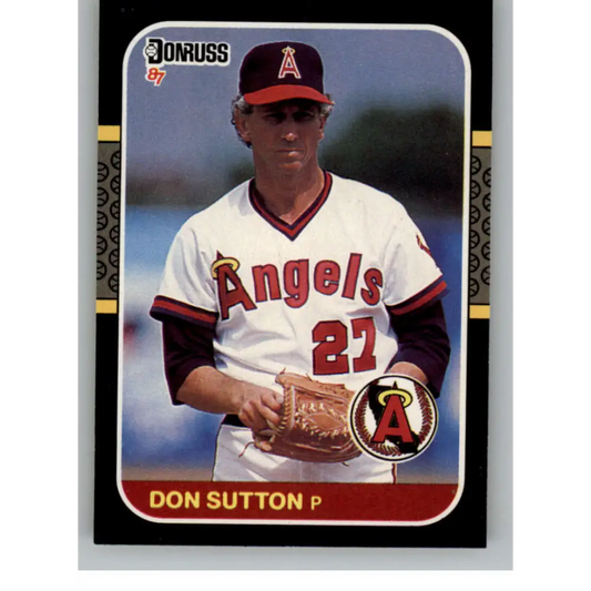 1987 Donruss #181 Don Sutton EX Excellent California Angels Baseball Card  Image 1