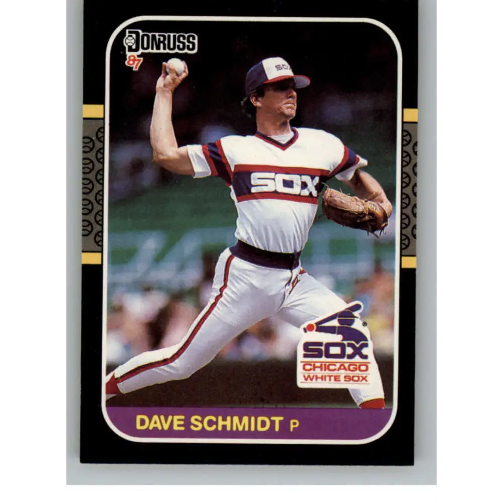 1987 Donruss #182 Dave Schmidt EX Excellent Chicago White Sox Baseball Card  Image 1