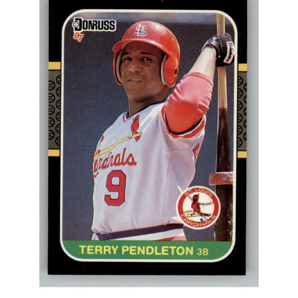 1987 Donruss #183 Terry Pendleton EX Excellent St. Louis Cardinals Baseball Card  Image 1