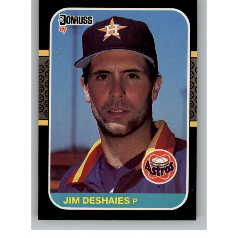 1987 Donruss #184 Jim Deshaies EX RC Rookie Houston Astros Baseball Card Image 1