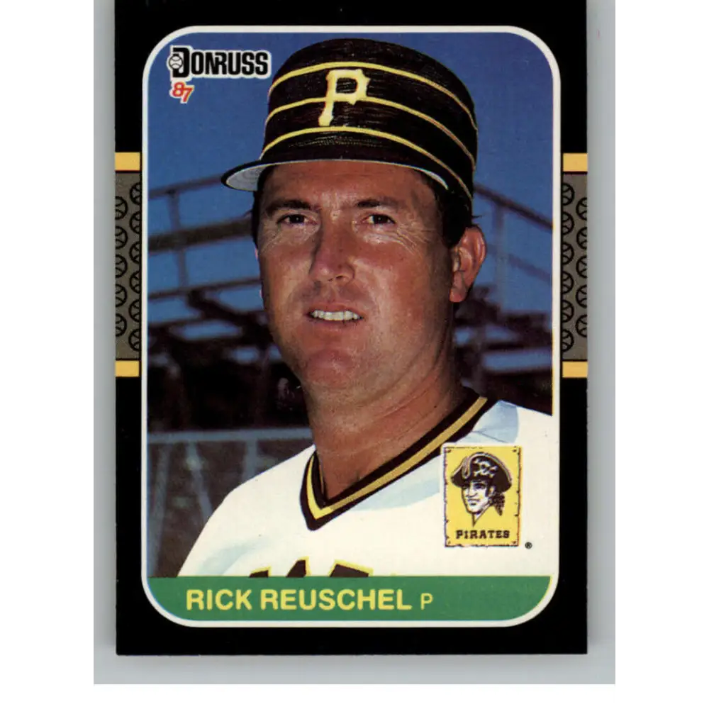 1987 Donruss #188 Rick Reuschel EX Excellent Pittsburgh Pirates Baseball Card  Image 1