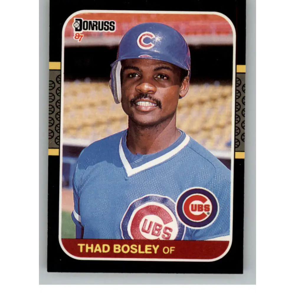 1987 Donruss #191 Thad Bosley EX Excellent Chicago Cubs Baseball Card  Image 1